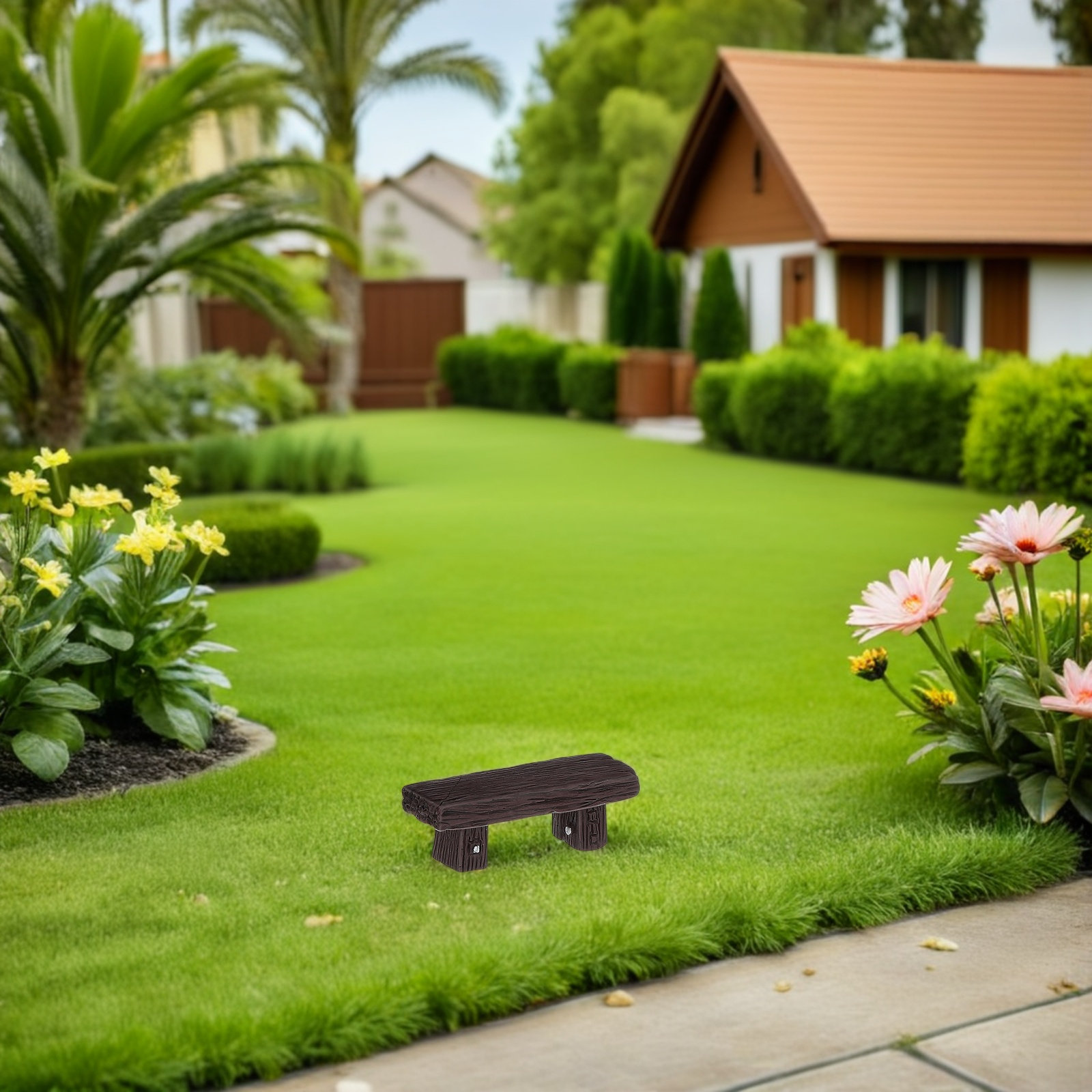 12Pcs Miniature Resin Bench Vi - Bonsai Garden Landscape Design 评论和价格