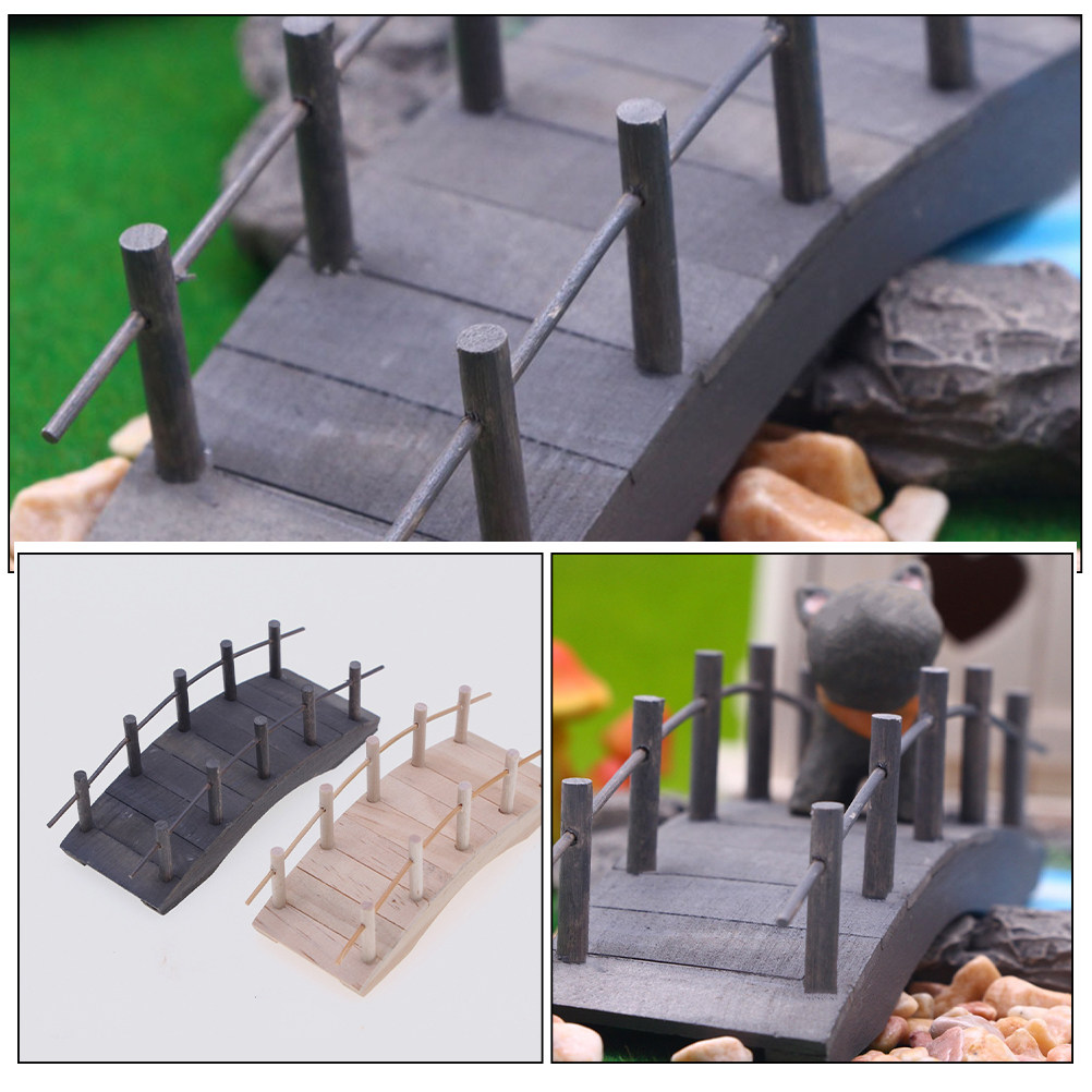 2Pcs Miniature Arch Bridge Vin - Bonsai Garden Landscape Design 评论和价格