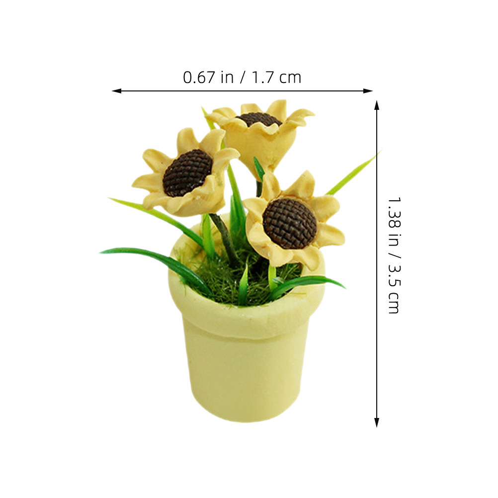 4Pcs Miniature Sunflower Bonsa - Bonsai Garden Landscape Design 评论和价格