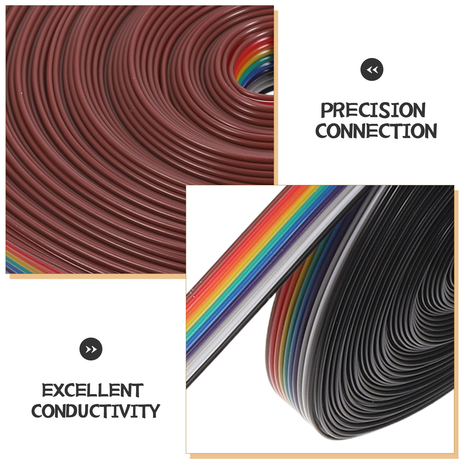 1 Roll Flat Ribbon Cable Idc 1 - Copper Wire Roll 评论和价格